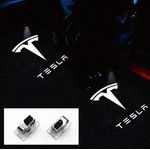 Auto si Moto - Electrice auto - Iluminare si semnalizare - Lumini ambientale - Lampi Portiere Auto TESLA, Holograma LED cu LOGO, Compatibile cu Model S, Model X, Model 3, Model Y - Infinity.ro