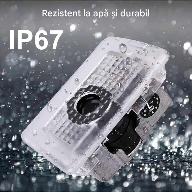 Auto si Moto - Electrice auto - Iluminare si semnalizare - Lumini ambientale - Lampi Portiere Auto TESLA, Holograma LED cu LOGO, Compatibile cu Model S, Model X, Model 3, Model Y - Infinity.ro