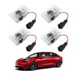 Auto si Moto - Electrice auto - Iluminare si semnalizare - Lumini ambientale - Lampi Portiere Auto TESLA, Holograma LED cu LOGO, Compatibile cu Model S, Model X, Model 3, Model Y - Infinity.ro