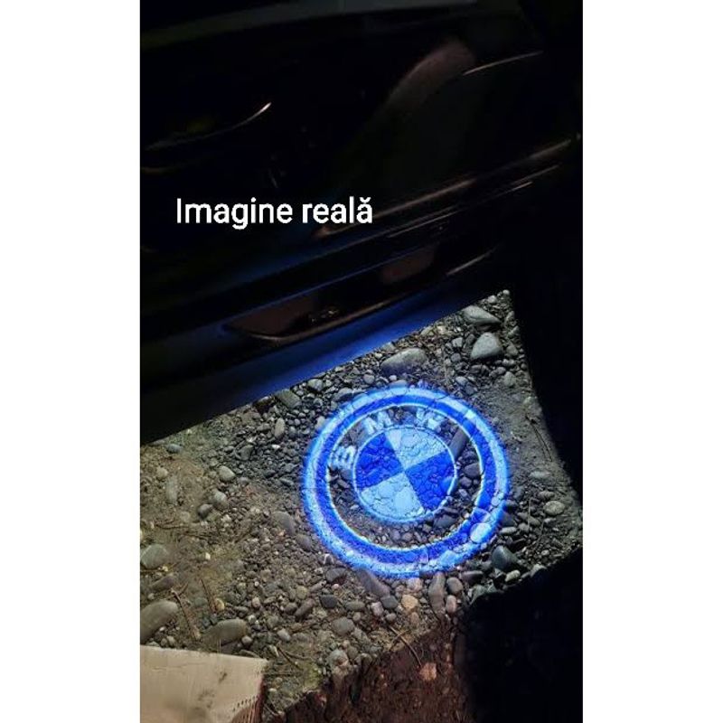 Auto si Moto - Electrice auto - Iluminare si semnalizare - Lumini ambientale - Lampi Portiere Auto BMW cu LOGO, Compatibile cu Seria 3, Seria 5, Seria 6, Seria 7, Seria Z, Seria GT - Infinity.ro