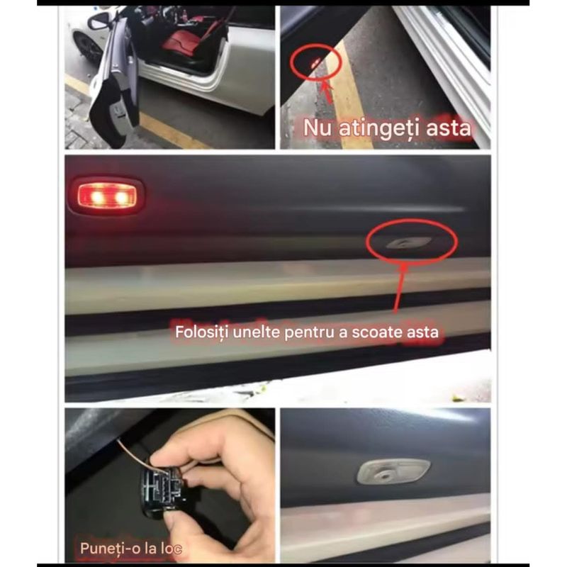 Auto si Moto - Electrice auto - Iluminare si semnalizare - Lumini ambientale - Lampi Portiere Auto MERCEDEZ BENZ cu LOGO, C118, C257, A238, C238, C218, X218, C257, W218, W219, W222, ANGGT, A207, C207 - Infinity.ro