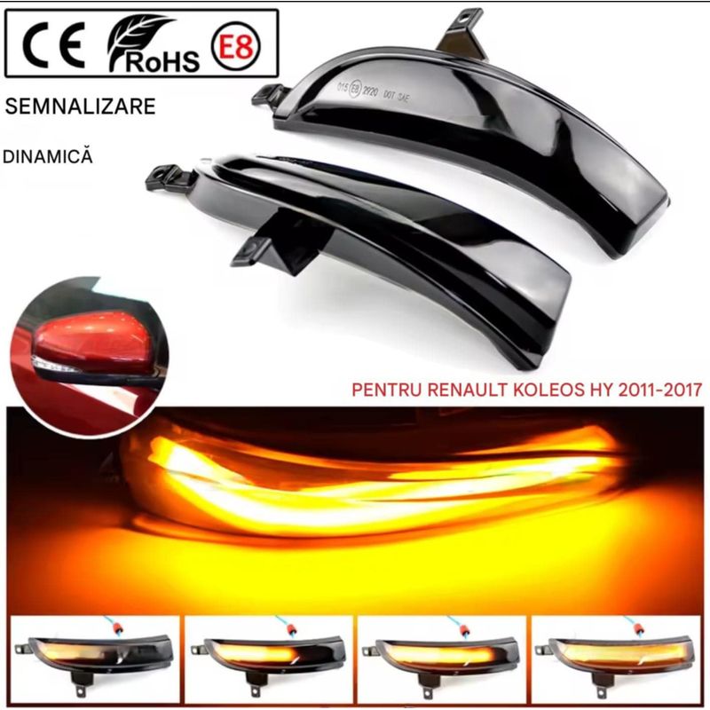 Auto si Moto - Piese auto si accesorii - Caroserie - Faruri, stopuri si proiectoare - Semnalizari dinamice oglinda RENAULT Koleos HY 2011-2017 - Infinity.ro