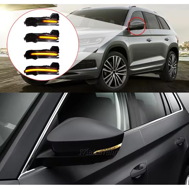 Auto si Moto - Piese auto si accesorii - Caroserie - Faruri, stopuri si proiectoare - Semnalizari dinamice oglinda SKODA Kodiaq 2016-2020, Karoq 2017-2021 - Infinity.ro