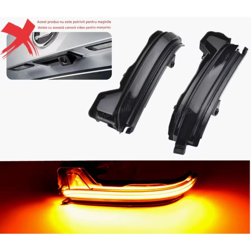 Auto si Moto - Piese auto si accesorii - Caroserie - Faruri, stopuri si proiectoare - Semnalizari dinamice oglinda SKODA Kodiaq 2016-2020, Karoq 2017-2021 - Infinity.ro