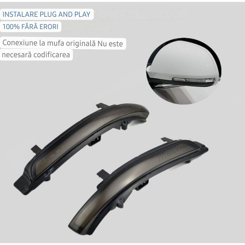 Auto si Moto - Piese auto si accesorii - Caroserie - Faruri, stopuri si proiectoare - Semnalizari Dinamice Led Oglinda SKODA Octavia 2009-2013, Superb 2008-2014 - Infinity.ro