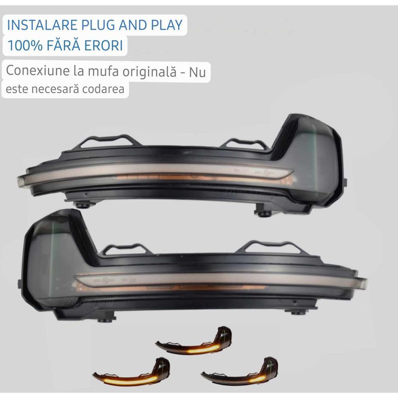 Auto si Moto - Piese auto si accesorii - Caroserie - Faruri, stopuri si proiectoare - Semnalizari dinamice oglinda VOLKSWAGEN Tiguan Mk2 2017-2021, VW Touareg MK3 2019 - Infinity.ro