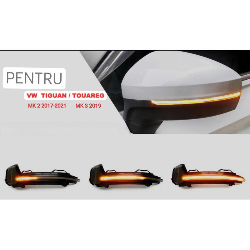 Auto si Moto - Piese auto si accesorii - Caroserie - Faruri, stopuri si proiectoare - Semnalizari dinamice oglinda VOLKSWAGEN Tiguan Mk2 2017-2021, VW Touareg MK3 2019 - Infinity.ro