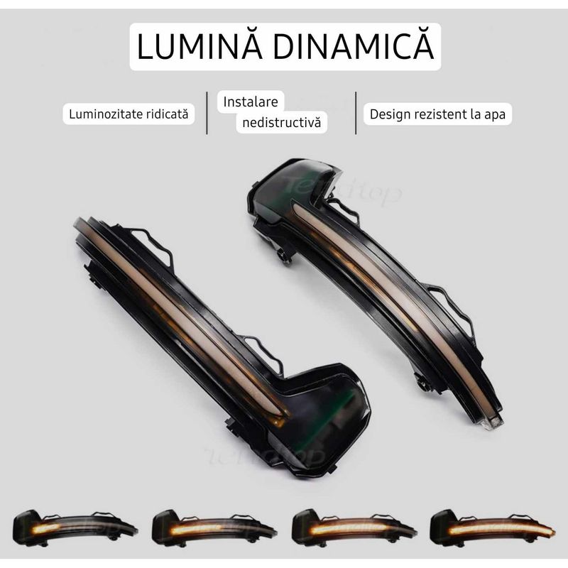 Auto si Moto - Piese auto si accesorii - Caroserie - Faruri, stopuri si proiectoare - Semnalizari dinamice oglinda VOLKSWAGEN Tiguan Mk2 2017-2021, VW Touareg MK3 2019 - Infinity.ro