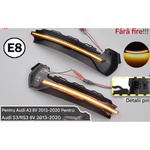 Auto si Moto - Piese auto si accesorii - Caroserie - Faruri, stopuri si proiectoare - Semnalizari dinamice oglinda AUDI A3 8V 2013-2020, S3/RS3 8V 2013-2020 - Infinity.ro