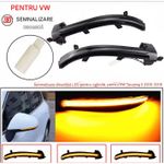 Auto si Moto - Piese auto si accesorii - Caroserie - Faruri, stopuri si proiectoare - Semnalizari dinamice oglinda VOLKSWAGEN Touareg 2 2010-2018, Lumina secventiala, Canbus Fara eroare, VK014 - Infinity.ro