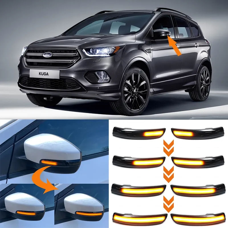 Auto si Moto - Piese auto si accesorii - Caroserie - Faruri, stopuri si proiectoare - Semnalizari Dinamice Oglinda FORD, Kuga 2013-2019, Ford Escape 2013-2019, Ford EcoSport 2013-2018 - Infinity.ro