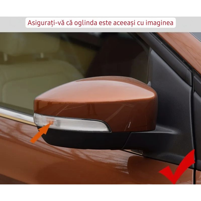 Auto si Moto - Piese auto si accesorii - Caroserie - Faruri, stopuri si proiectoare - Semnalizari Dinamice Oglinda FORD, Kuga 2013-2019, Ford Escape 2013-2019, Ford EcoSport 2013-2018 - Infinity.ro