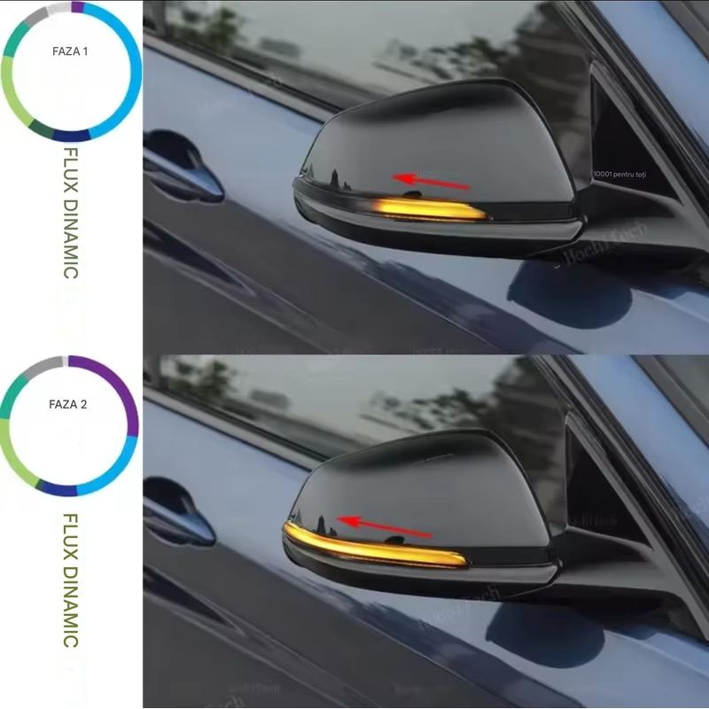 Auto si Moto - Piese auto si accesorii - Caroserie - Faruri, stopuri si proiectoare - Semnalizari Dinamice Oglinda BMW X2 F39, X1 F48 F49, Seria 2 F45 F46, Seria 1 F52 - Infinity.ro
