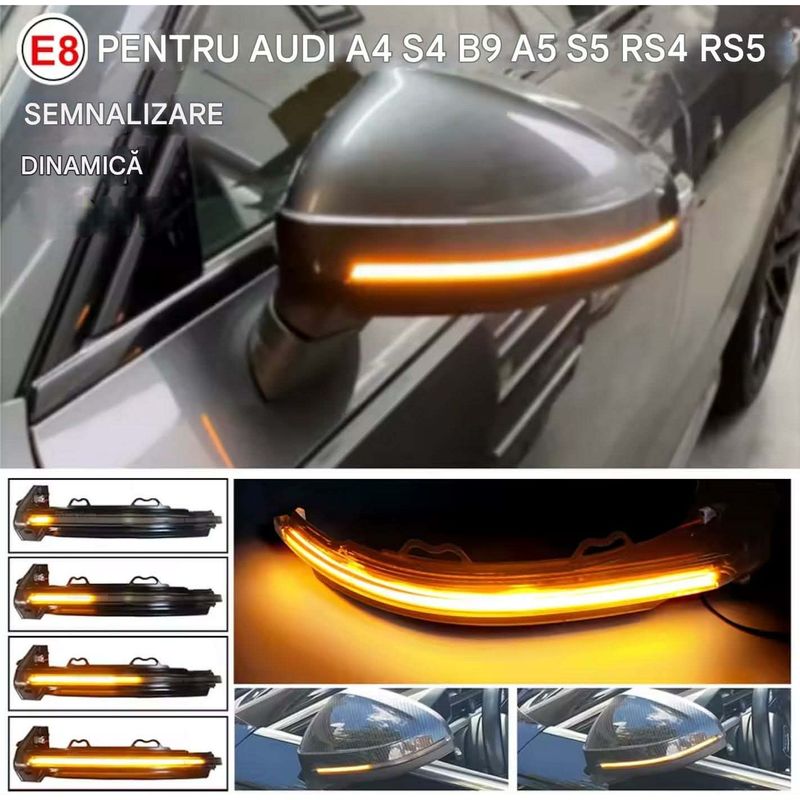 Auto si Moto - Piese auto si accesorii - Caroserie - Faruri, stopuri si proiectoare - Semnalizari dinamice oglinda AUDI A4 B9 2016-2019, S4, A5 2017-2019, S5, RS4, RS5 2018-2019 - Infinity.ro