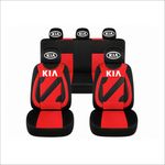 Auto si Moto - Intretinere auto - Huse auto - Set Huse Scaune Universale Nero Rosu Personalizate cu Kia - Infinity.ro