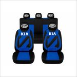 Auto si Moto - Intretinere auto - Huse auto - Set Huse Scaune Universale Nero Albastru Personalizate cu Kia - Infinity.ro