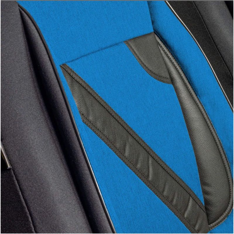 Auto si Moto - Intretinere auto - Huse auto - Set Huse Scaune Universale Nero Albastru Personalizate cu Nissan Nou - Infinity.ro