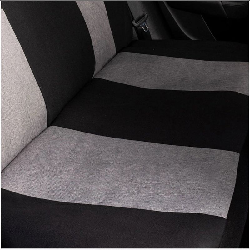 Auto si Moto - Intretinere auto - Huse auto - Set Huse Scaune Universale Nero Gri Personalizate cu Skoda Nou - Infinity.ro