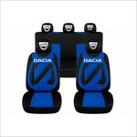 Auto si Moto - Intretinere auto - Huse auto - Set Huse Scaune Universale Nero Albastru Personalizate cu Dacia - Infinity.ro