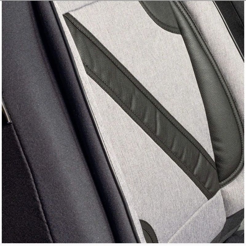 Auto si Moto - Intretinere auto - Huse auto - Set Huse Scaune Universale Nero Gri Personalizate cu Skoda Nou - Infinity.ro