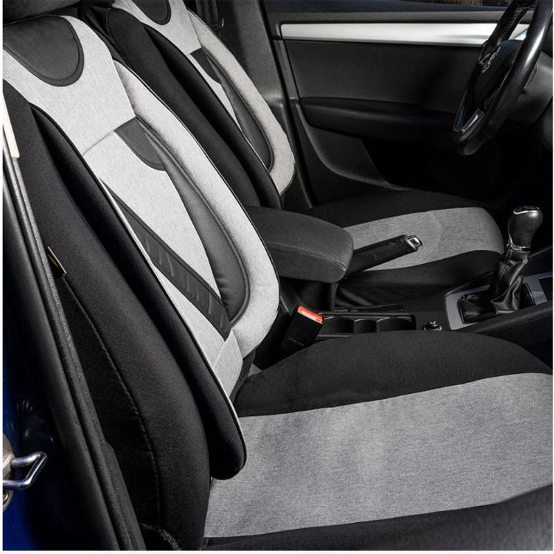Auto si Moto - Intretinere auto - Huse auto - Set Huse Scaune Universale Nero Gri Personalizate cu Suzuki - Infinity.ro
