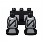 Auto si Moto - Intretinere auto - Huse auto - Set Huse Scaune Universale Nero Gri Personalizate cu Opel - Infinity.ro