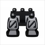 Auto si Moto - Intretinere auto - Huse auto - Set Huse Scaune Universale Nero Gri Personalizate cu Seat - Infinity.ro