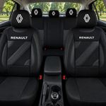 Auto si Moto - Intretinere auto - Huse auto - Set Huse Scaune Universale Nero Negru Personalizate cu Renault Nou - Infinity.ro