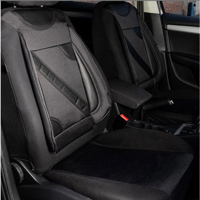 Auto si Moto - Intretinere auto - Huse auto - Set Huse Scaune Universale Nero Negru Personalizate cu Renault - Infinity.ro