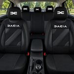 Auto si Moto - Intretinere auto - Huse auto - Set Huse Scaune Universale Nero Negru Personalizate cu Dacia Nou - Infinity.ro