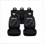 Auto si Moto - Intretinere auto - Huse auto - Set Huse Scaune Universale Nero Negru Personalizate cu Dacia - Infinity.ro