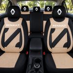 Auto si Moto - Intretinere auto - Huse auto - Set Huse Scaune Universale Nero Crem Personalizate cu Renault - Infinity.ro