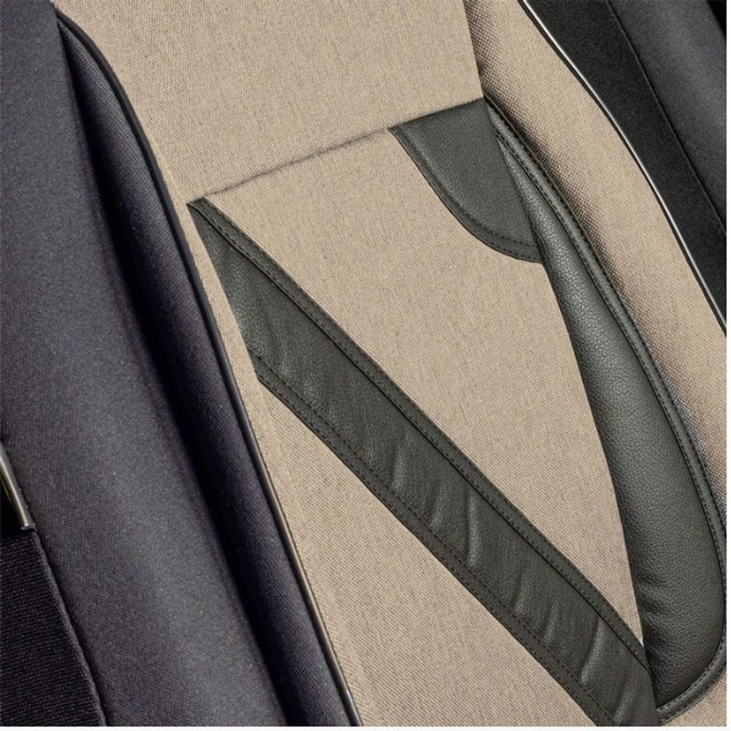 Auto si Moto - Intretinere auto - Huse auto - Set Huse Scaune Universale Nero Crem Personalizate cu Hyundai - Infinity.ro