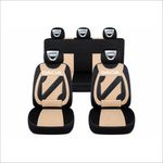 Auto si Moto - Intretinere auto - Huse auto - Set Huse Scaune Universale Nero Crem Personalizate cu Dacia - Infinity.ro