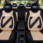 Auto si Moto - Intretinere auto - Huse auto - Set Huse Scaune Universale Nero Crem Personalizate cu Ford - Infinity.ro