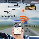 Auto si Moto - Electronice auto - Camere auto si DVR - Camera Auto DVR 4K UHD dubla, Inclus Card 64GB + Kit 24 ore,  Wi-Fi & GPS, Display 3.2 inch - Infinity.ro