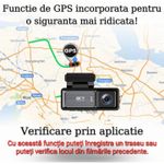 Auto si Moto - Electronice auto - Camere auto si DVR - Camera Auto DVR 4K UHD dubla, Inclus Card 64GB + Kit 24 ore,  Wi-Fi & GPS, Display 3.2 inch - Infinity.ro