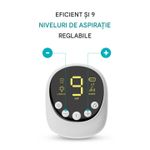 Jucarii, Copii si Bebe - Igiena si ingrijire - Accesorii ingrijire copii - Aspiratoare nazale si accesorii - Aspirator Nazal Electric pentru Bebelusi, Portabil, 2500 mAh, 9 niveluri de aspiratie, Putere 65-70 Kpa, Reincarcabil - Infinity.ro