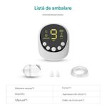 Jucarii, Copii si Bebe - Igiena si ingrijire - Accesorii ingrijire copii - Aspiratoare nazale si accesorii - Aspirator Nazal Electric pentru Bebelusi, Portabil, 2500 mAh, 9 niveluri de aspiratie, Putere 65-70 Kpa, Reincarcabil - Infinity.ro
