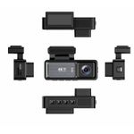 Auto si Moto - Electronice auto - Camere auto si DVR - Camera Auto DVR 4K UHD dubla, Inclus Card 64GB + Kit 24 ore,  Wi-Fi & GPS, Display 3.2 inch - Infinity.ro