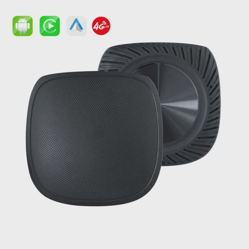 Auto si Moto - Electronice auto - Multimedia auto - Adaptor Wireless CarPlay Android Auto, 4Gb Ram 64 Gb, Octa Core, Cip Qualcomm 6225, YouTube,  IOS si Android, Sim 4g - Infinity.ro