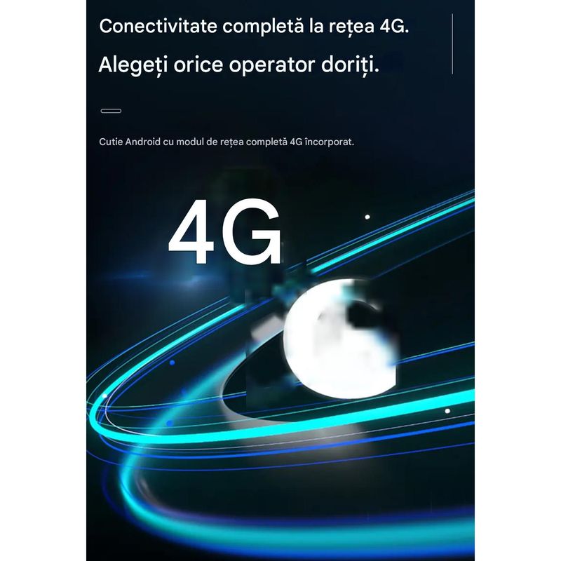 Auto si Moto - Electronice auto - Multimedia auto - Adaptor Wireless CarPlay Android Auto, 4Gb Ram 64 Gb, Octa Core, Cip Qualcomm 6225, YouTube,  IOS si Android, Sim 4g - Infinity.ro