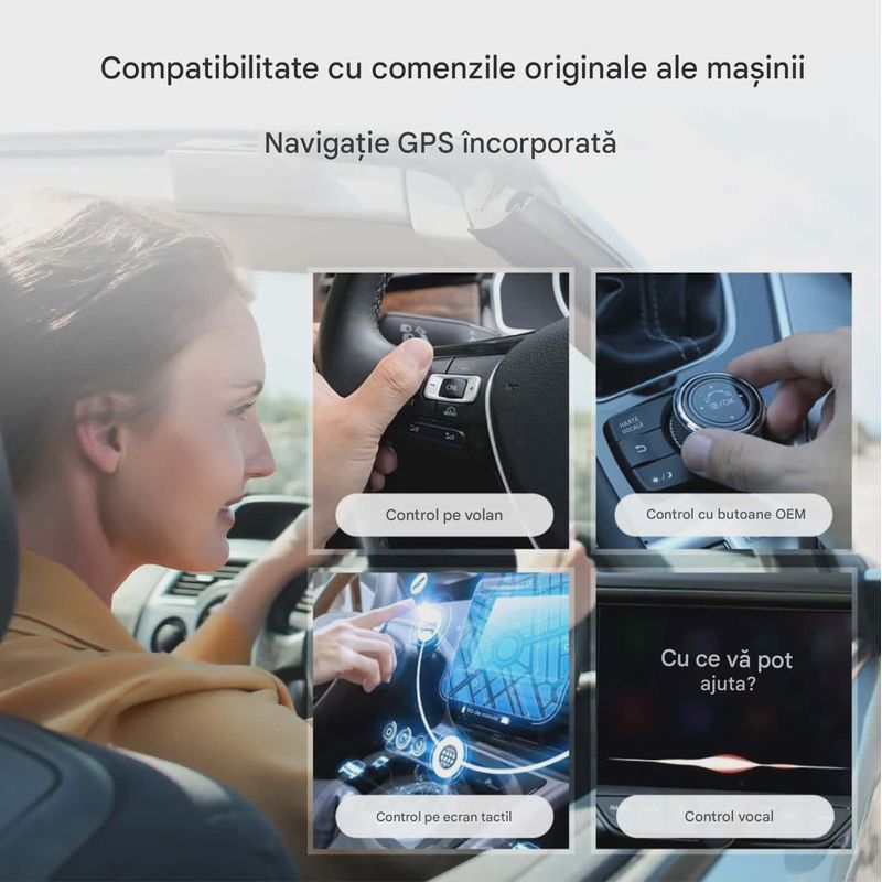 Auto si Moto - Electronice auto - Multimedia auto - Adaptor Wireless CarPlay Android Auto, 4Gb Ram 64 Gb, Octa Core, Cip Qualcomm 6225, YouTube,  IOS si Android, Sim 4g - Infinity.ro
