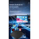Auto si Moto - Electronice auto - Multimedia auto - Adaptor Wireless CarPlay Android Auto, 4Gb Ram 64 Gb, Octa Core, Cip Qualcomm 6225, YouTube,  IOS si Android, Sim 4g - Infinity.ro