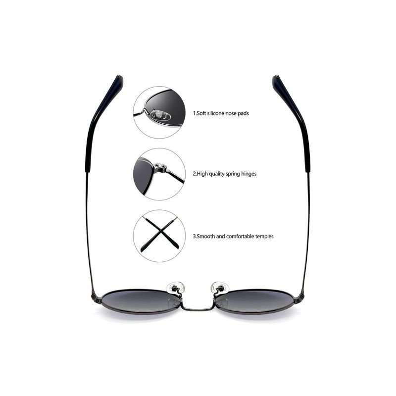 Fashion, accesorii si bijuterii - Barbati - Accesorii barbati - Ochelari de soare barbati - Ochelari de soare bărbați Jumeon, sticlă, 50 mm, argintiu/negru, 761WNA1490 - Infinity.ro