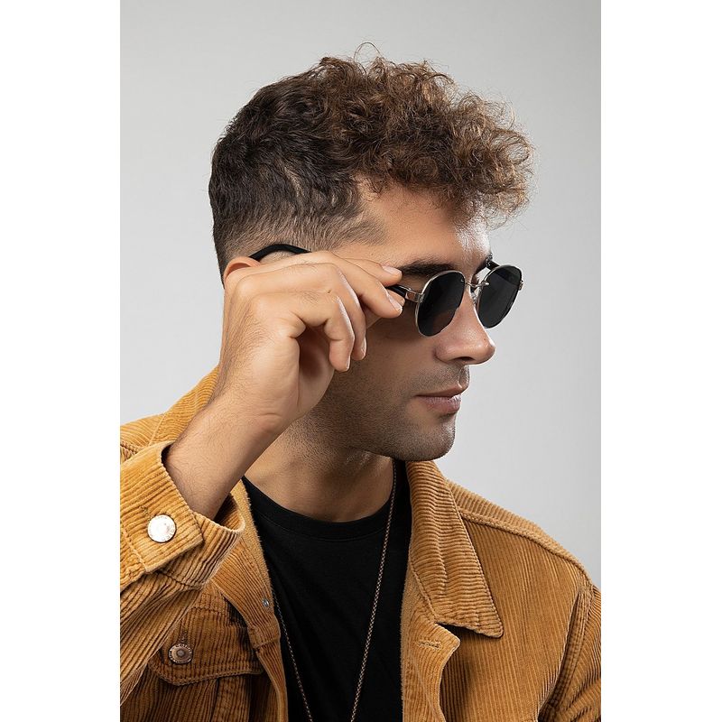 Fashion, accesorii si bijuterii - Barbati - Accesorii barbati - Ochelari de soare barbati - Ochelari de soare bărbați Jumeon, sticlă, 50 mm, argintiu/negru, 761WNA1567 - Infinity.ro