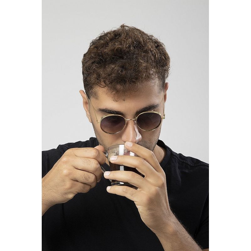 Fashion, accesorii si bijuterii - Barbati - Accesorii barbati - Ochelari de soare barbati - Ochelari de soare bărbați Jumeon, sticlă, 50 mm, auriu/fume, 761WNA1599 - Infinity.ro