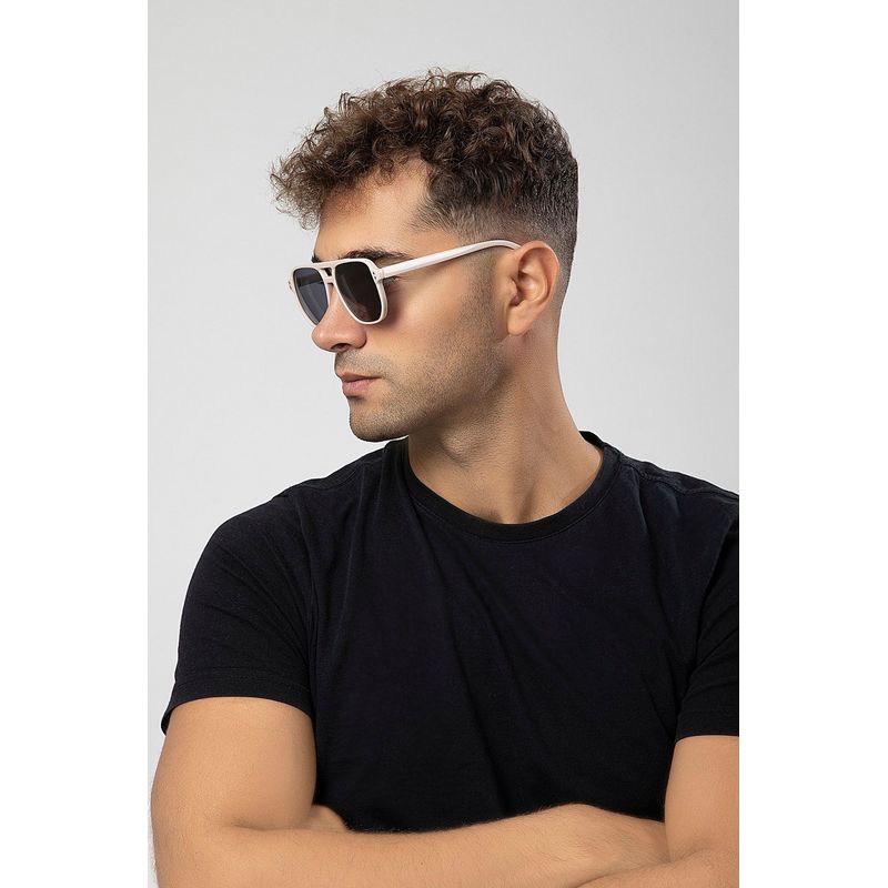Fashion, accesorii si bijuterii - Barbati - Accesorii barbati - Ochelari de soare barbati - Ochelari de soare bărbați Jumeon, sticlă, 50 mm, bej/negru, 761WNA1603 - Infinity.ro