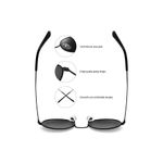 Fashion, accesorii si bijuterii - Barbati - Accesorii barbati - Ochelari de soare barbati - Ochelari de soare bărbați Jumeon, sticlă, 50 mm, negru, 761WNA1489 - Infinity.ro
