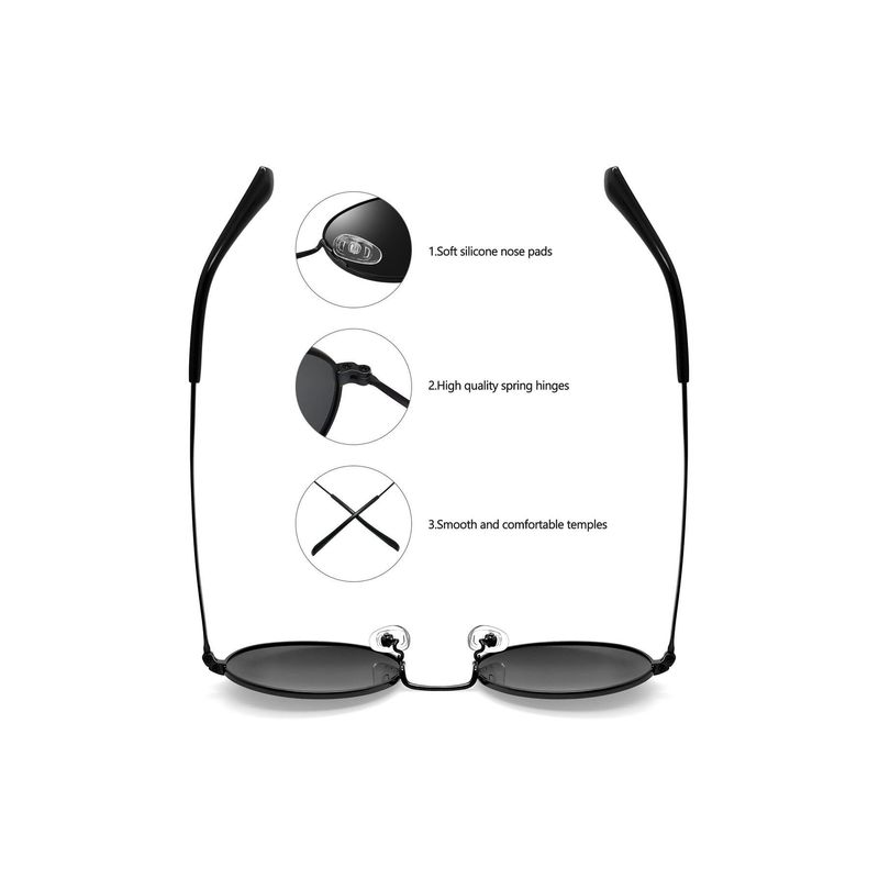 Fashion, accesorii si bijuterii - Barbati - Accesorii barbati - Ochelari de soare barbati - Ochelari de soare bărbați Jumeon, sticlă, 50 mm, negru, 761WNA1489 - Infinity.ro